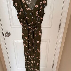 Floral Ruffle Jumpsuit